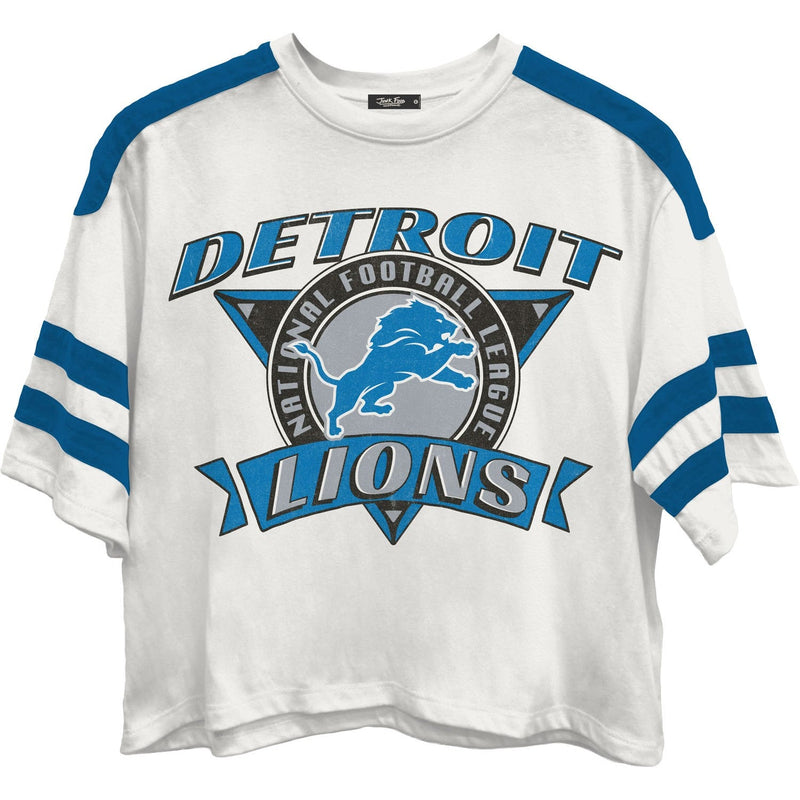 Junk Food - Womens Lions Striped Crop T-Shirt