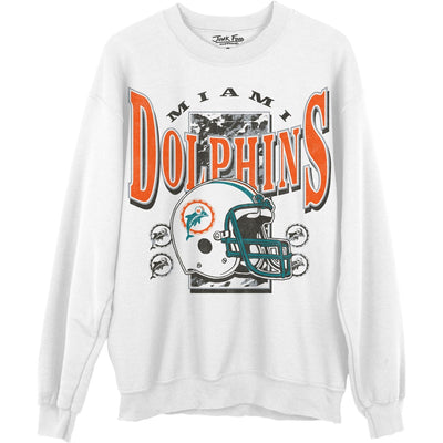 Junk Food - Unisex Dolphins Conversion Crew Neck Fleece Sweatshirt