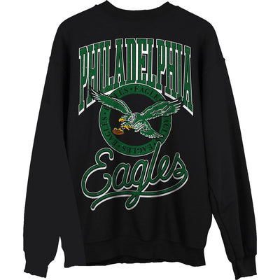 Junk Food - Unisex Eagles Glitter Crew Neck Fleece Sweatshirt