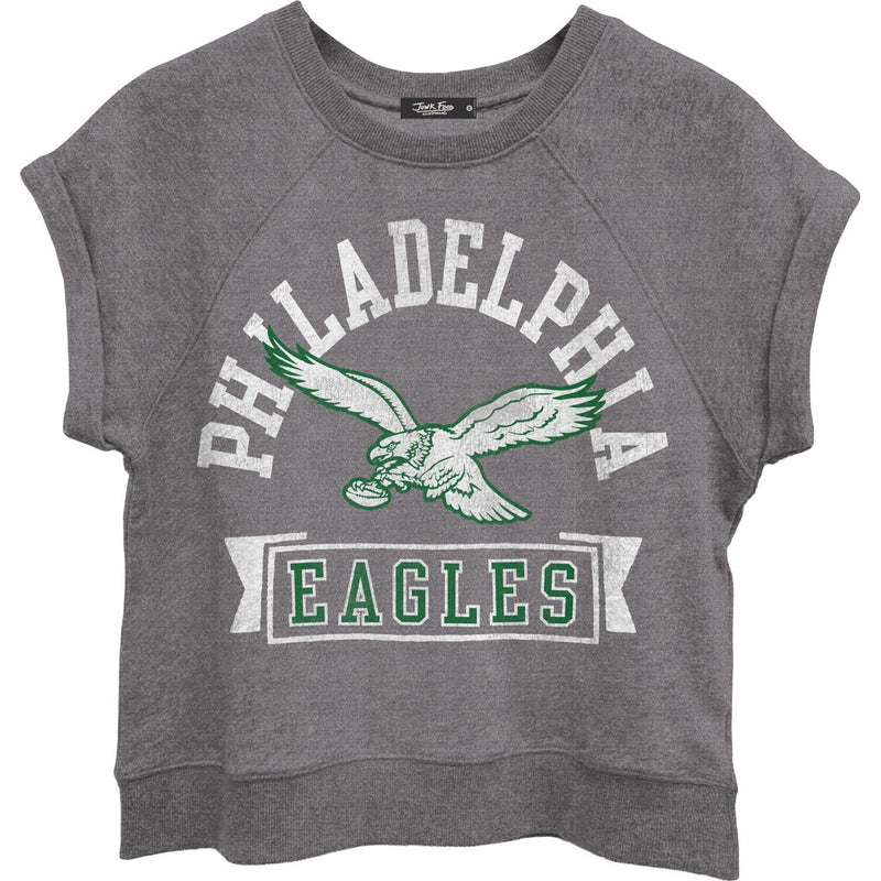 Junk Food - Womens Eagles Raglan Fleece Tank Sweater