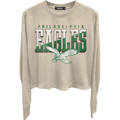 Junk Food - Womens Eagles Slant Crop Thermal