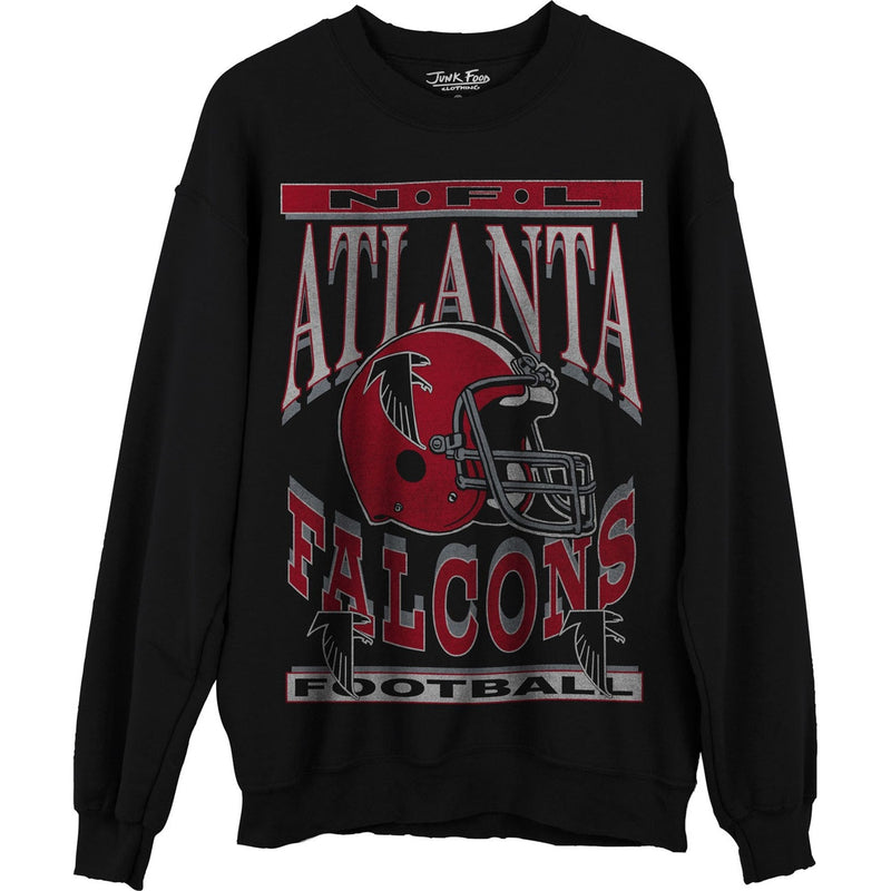 Junk Food - Unisex Falcons Helmet Crew Neck Fleece Sweatshirt
