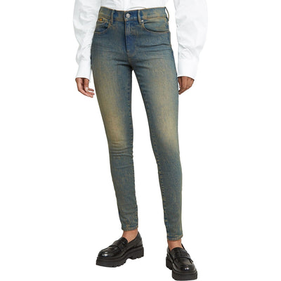 G-Star Raw - Womens 3301 Skinny Jeans — Antique Faded Mountain Side