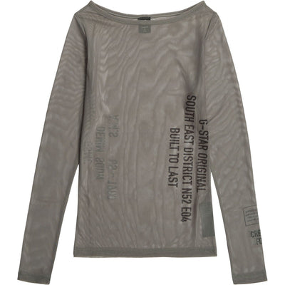 G-Star - Womens Stencil Graphic Boat Slim Top — Turf