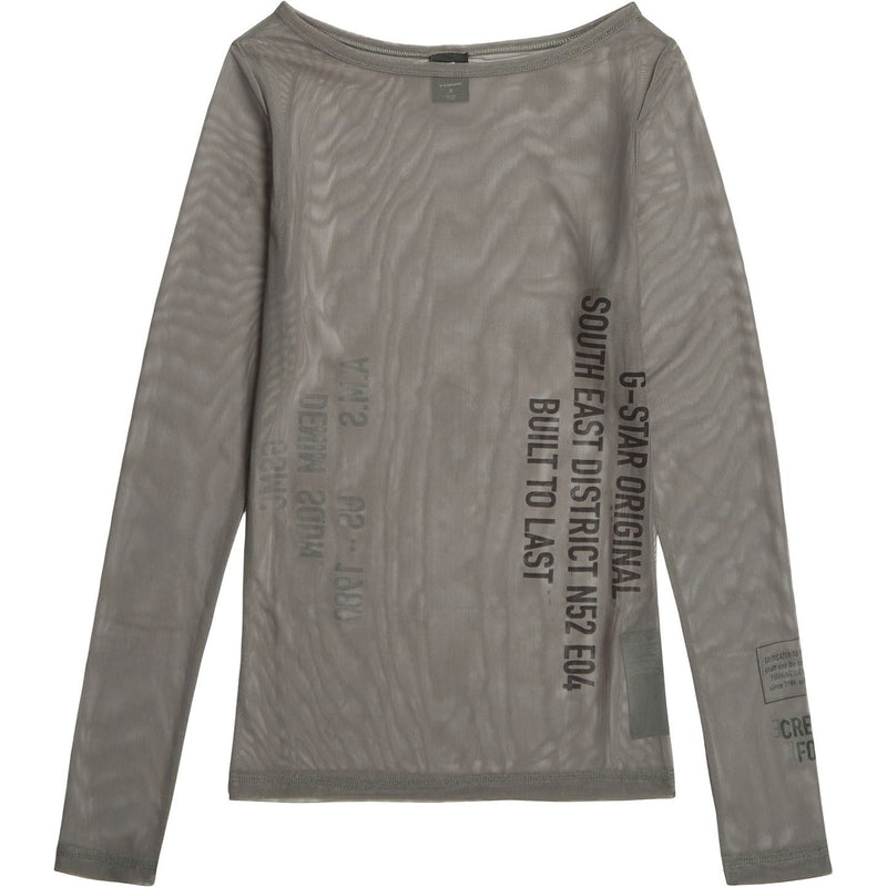 G-Star - Womens Stencil Graphic Boat Slim Top — Turf