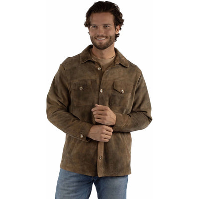 Scully - Mens Button Up Jacket — Brown