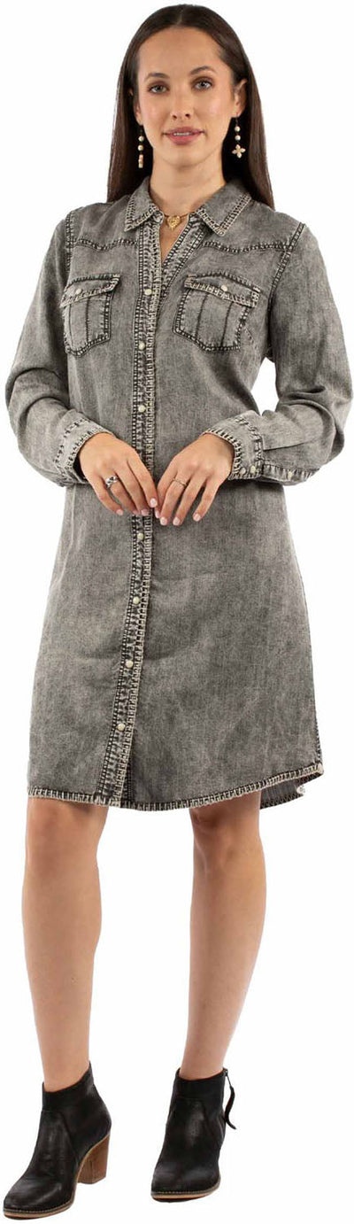 Scully - Womens Whipstitch Dress — Black