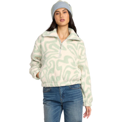 Billabong - Womens Barra Half Zip Sweatshirt