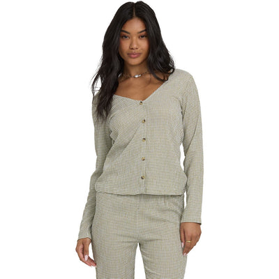 Billabong - Womens Hot Check Long Sleeve Knit Top