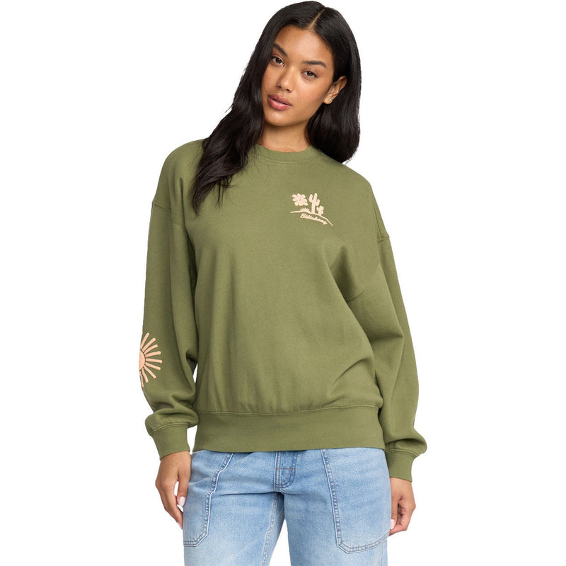 Billabong - Womens Sun Wave Livin Kendal Crew Neck Sweatshirt — Luv Army
