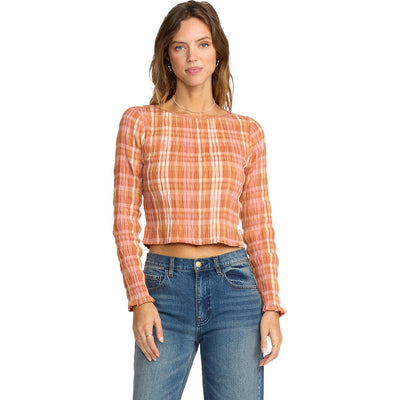 Billabong - Womens Check Me Out Long Sleeve Shirt