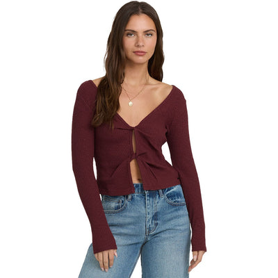 Billabong - Womens Fever Twist Long Sleeve Knit Top