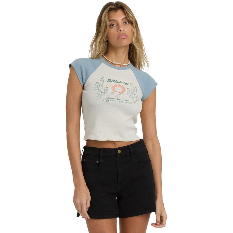 Billabong - Womens Forever Had Short Sleeve Knit Raglan T-Shirt