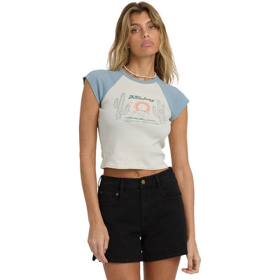 Billabong - Womens Forever Had Short Sleeve Knit Raglan T-Shirt