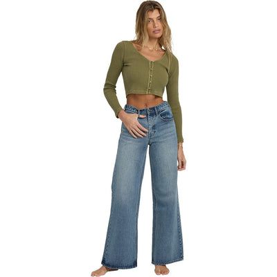 Billabong - Womens Free Fall Flare Denim Pant