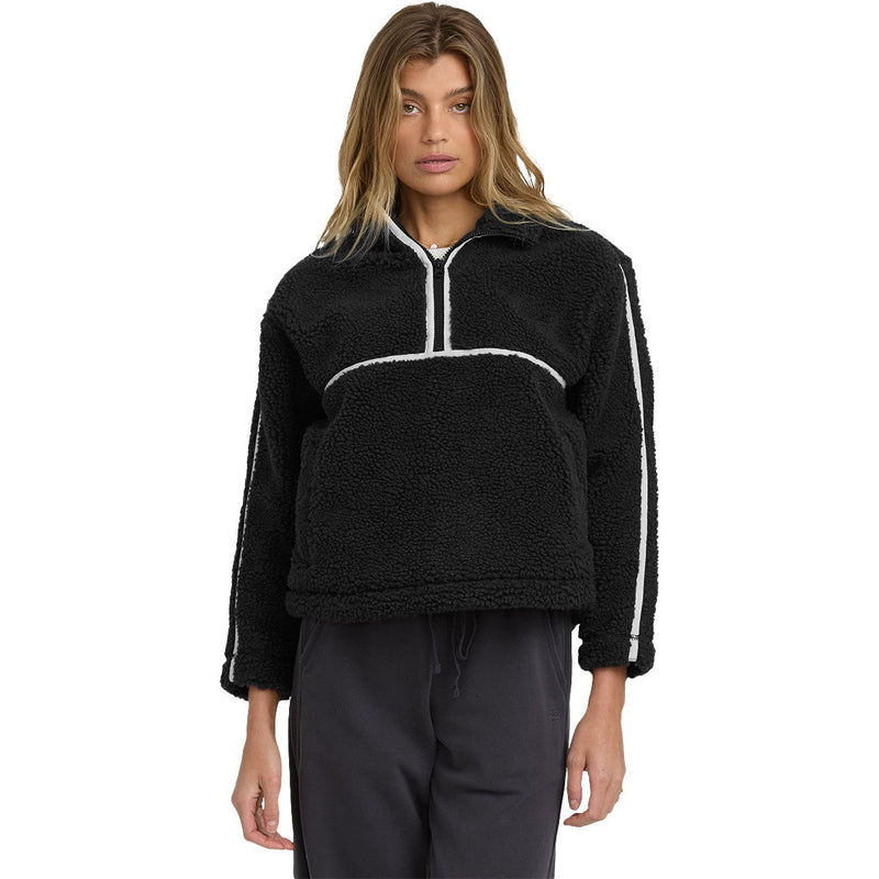 Billabong - Womens Getting Warm Shrpa Half Zip Sweatshirt