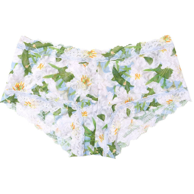 Hanky Panky - Womens Printed Boyshorts — Absolute/Lilly (Blue)