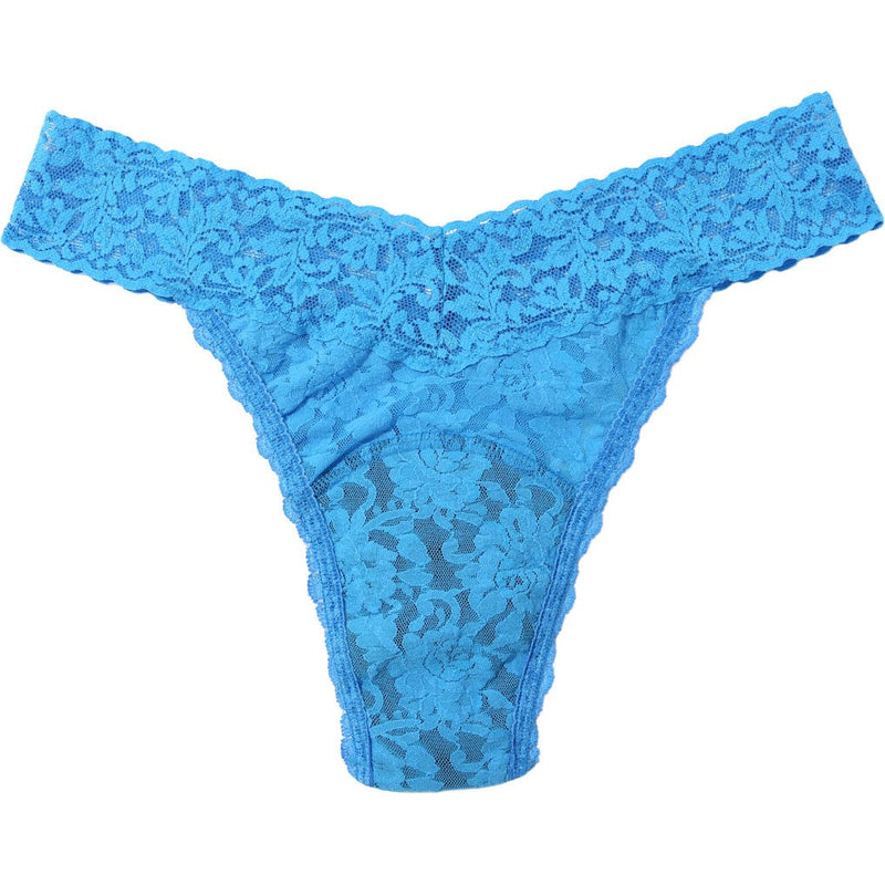 Hanky Panky - Womens Cp Organic Rose Thong — Laguna Blue