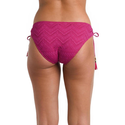 La Blanca - Womens Salt Adjustable Loop Hipster Bottoms — Magenta