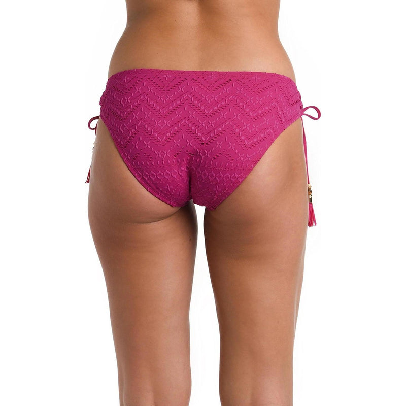 La Blanca - Womens Salt Adjustable Loop Hipster Bottoms — Magenta