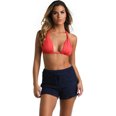 La Blanca - Womens Waverly Beach Shorts Cover Up — Indigo