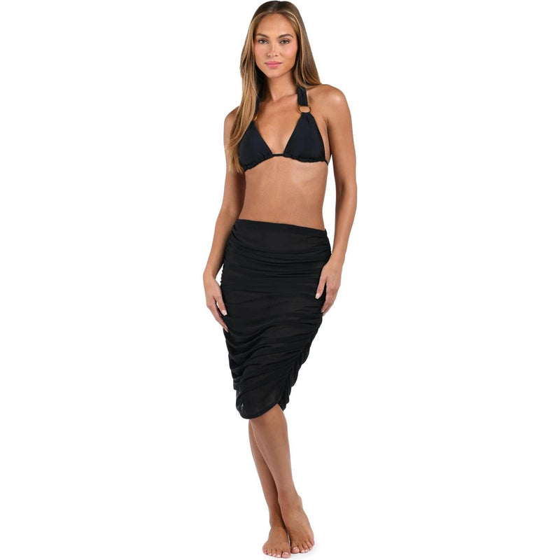 Sunshine 79 - Womens Maximal Convertible Midi Skirt Cover Up — Black