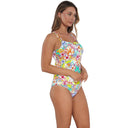 Sunsets - Womens Taylor Tankini Top — Botanical Bliss Sandbar Rib