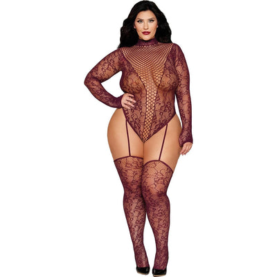 Dreamgirl - Womens Teddy Bodystocking Lingerie