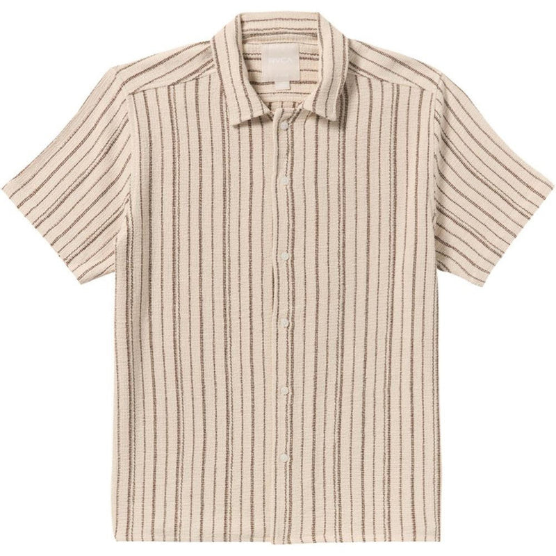 RVCA - Mens Vacancy Stripe Short Sleeve Shirt