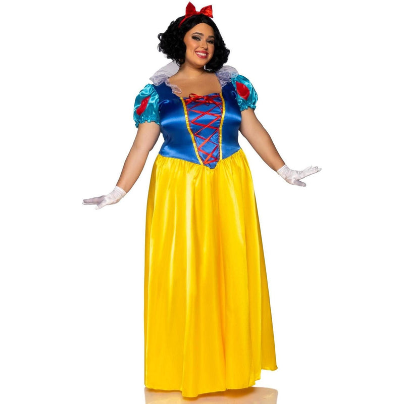 Leg Avenue - Womens Plus Size 2 Piece Classic Snow White Costume