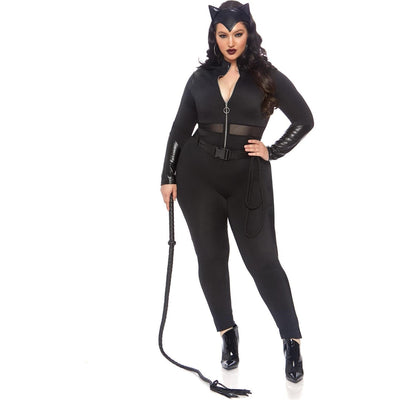 Leg Avenue - Womens Plus Size 3 Piece Sultry Supervillain Costume
