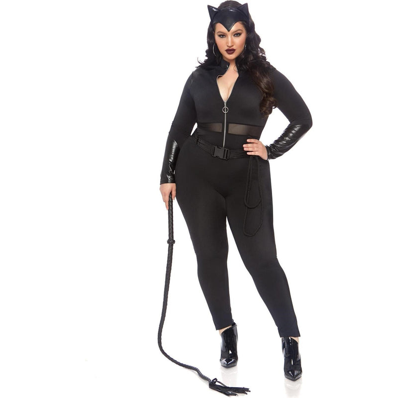 Leg Avenue - Womens Plus Size 3 Piece Sultry Supervillain Costume