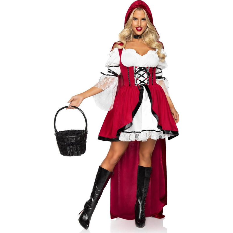 Leg Avenue - Womens 2 Piece Storybook Red Riding Hood Costume
