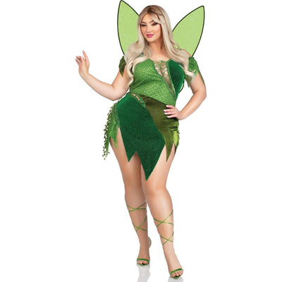 Leg Avenue - Womens Plus Size 2 Piece Forest Fairy Costume