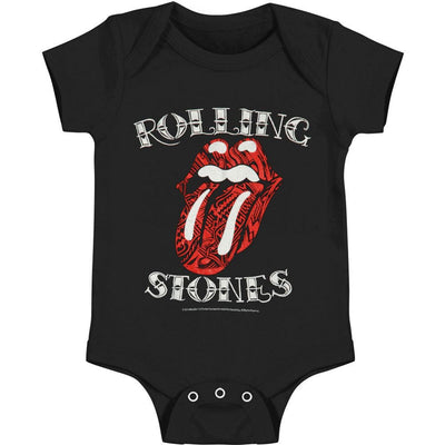 The Rolling Stones - Unisex-Baby Tattoo Tounge Onesie