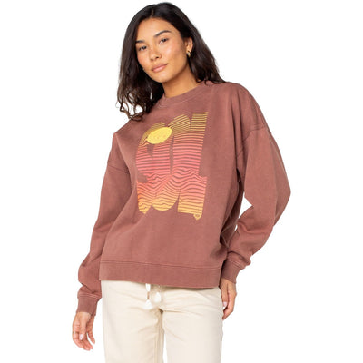 Roxy - Womens Lineup Oversized Crew Neck Sweatshirt