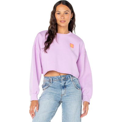 Roxy - Womens Morning Hike Crop Crewneck Sweatshirt