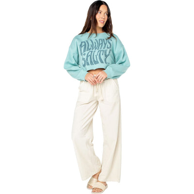Roxy - Womens Morning Hike Crop Crewneck Sweatshirt
