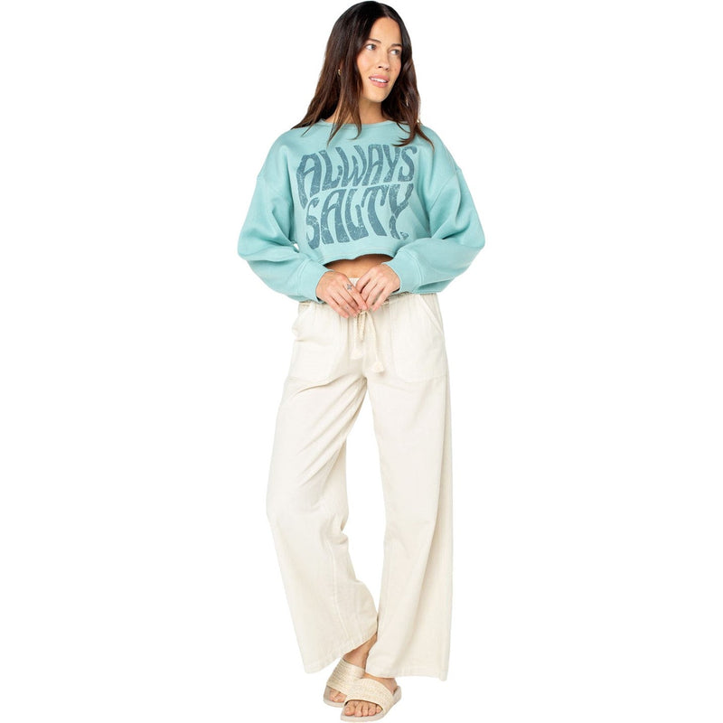Roxy - Womens Morning Hike Crop Crewneck Sweatshirt