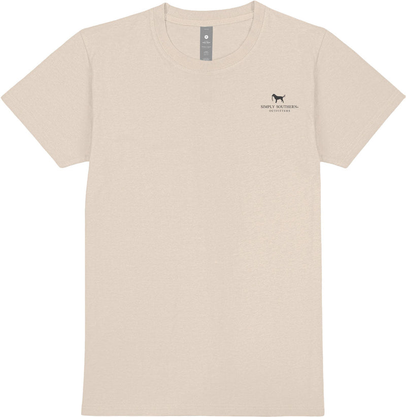 Simply Southern - Mens Camo Plaque Deer Short Sleeve T-Shirt