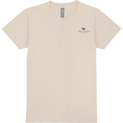 Simply Southern - Mens Camo Plaque Deer Short Sleeve T-Shirt