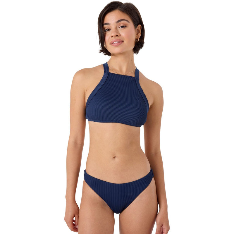 Roxy - Womens Rib Roxy Love High Neck Bra Bikini Top — Mood Indigo