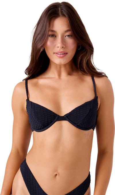 Roxy - Womens Haleiwa Demi Underwire Bra — Anthracite