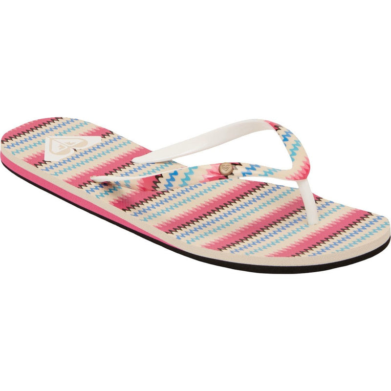 Roxy - Womens Portofino Iii Flip Flop — Black/Multi Stripe