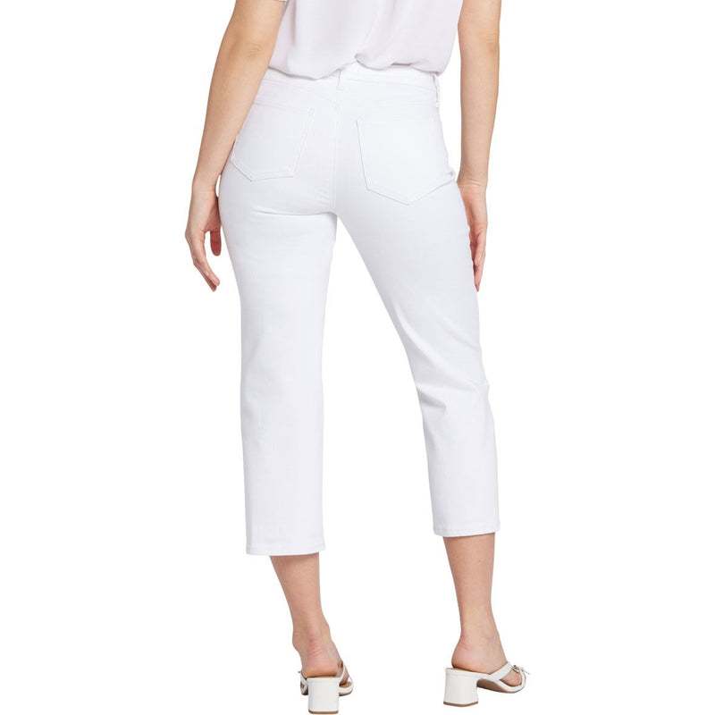 NYDJ - Womens Relaxed Piper Crop Jeans — Optic White