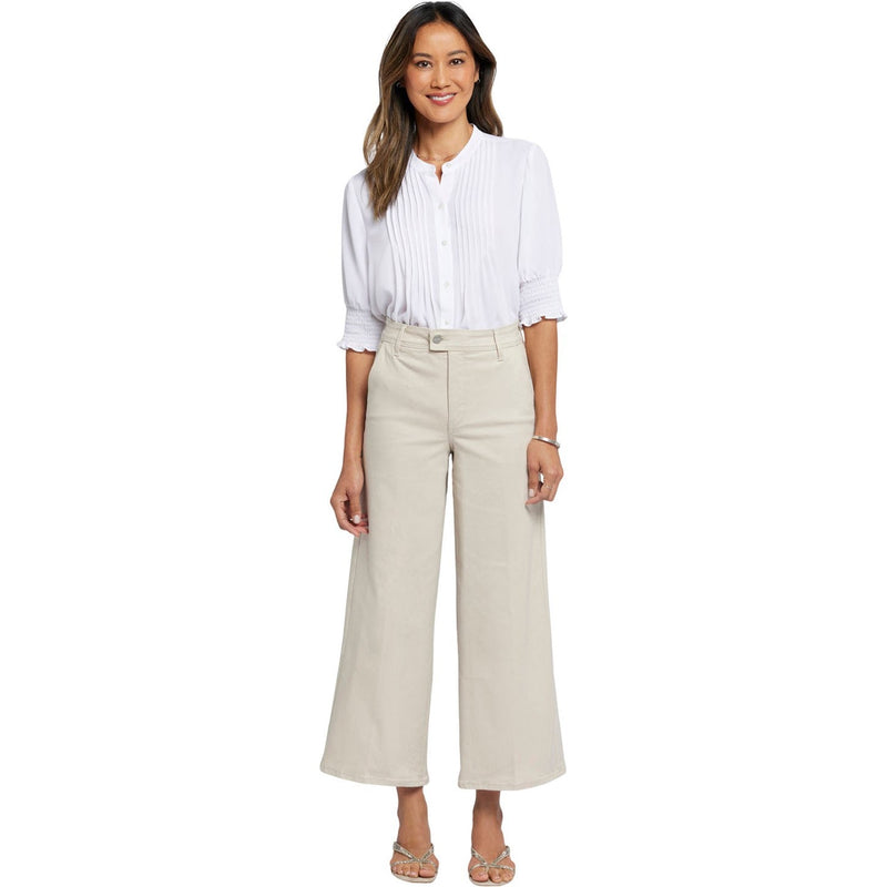 NYDJ - Womens Mona Wide Leg Trouser Ankle Jeans — Feather