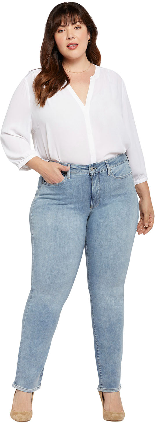 NYDJ - Womens Marilyn Straight Jeans In Plus Size