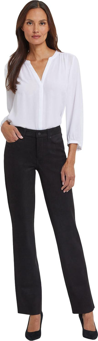 NYDJ - Womens Marilyn Straight Pants In Petite — Black