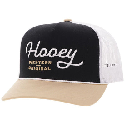 Hooey - Unisex Og 5-Panel Trucker Cap — Black/White