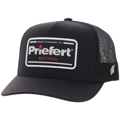 Hooey - Unisex Priefert 5-Panel Trucker Cap — Black